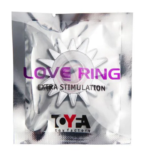 Кольцо эрекционное Toyfa Love Ring Шестерёнка прозрачное фото 2