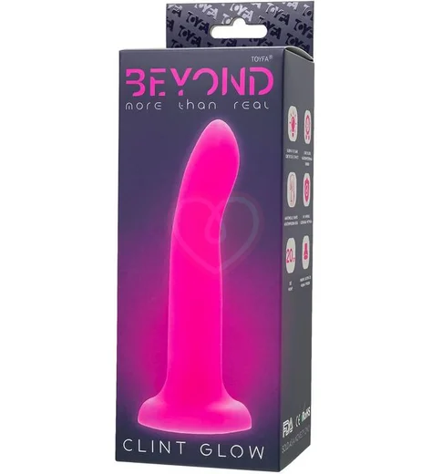 Фаллоимитатор светящийся в темноте Beyond by Toyfa Clint Glow 20 см розовый фото 6