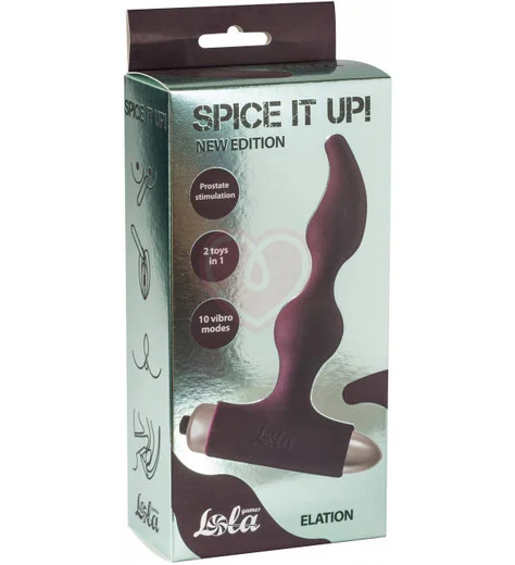 Анальный стимулятор с вибропулей Spice It Up New Edition Elation бордовый фото 2