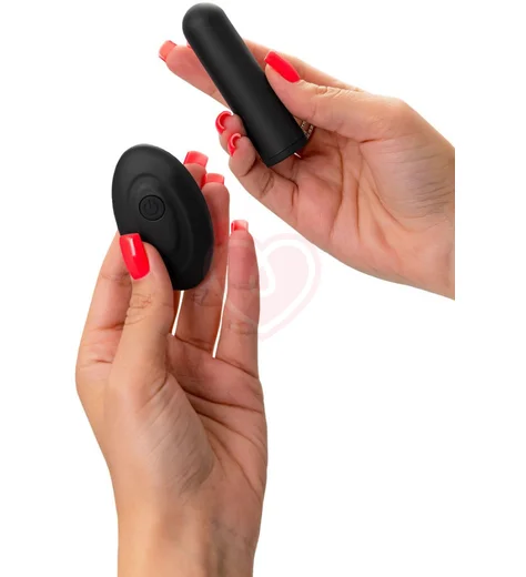 Вибропуля RealStick Caliber с пультом чёрная фото 9