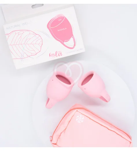 Набор из 2 менструальных чаш Lola Natural Wellness Magnolia розовый фото 3