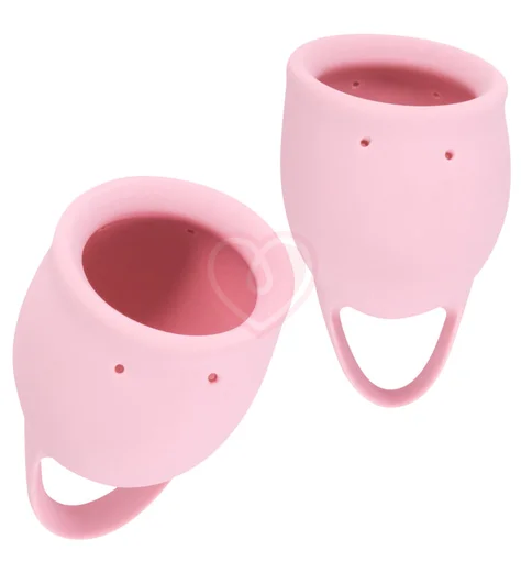 Набор из 2 менструальных чаш Lola Natural Wellness Magnolia розовый фото 4