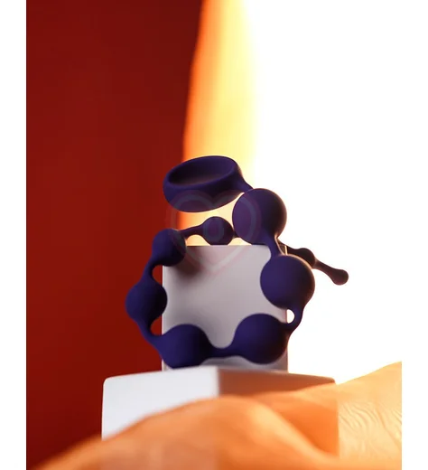 Анальная цепочка ToDo Grape фиолетовая фото 3