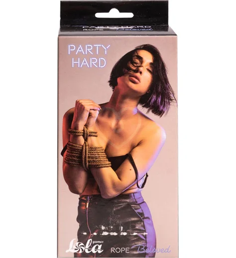 Льняная веревка Party Hard Beloved 5 метров фото 6