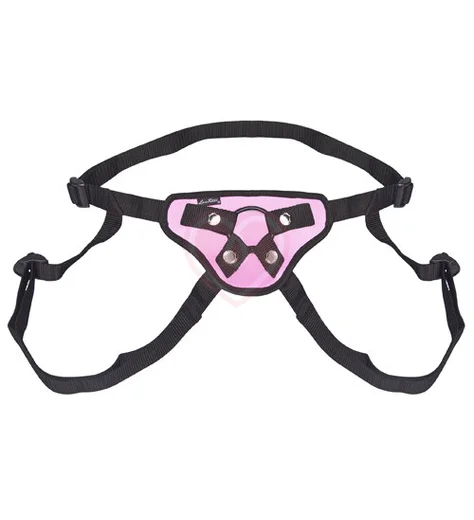 Пояс-сердечко для страпона Pretty In Pink Strap-On Harness розовый фото 2