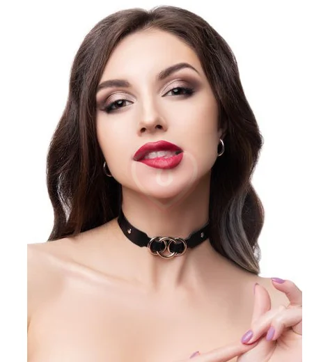 Чокер с тремя переплетенными кольцами Crazy Handmade фото 3