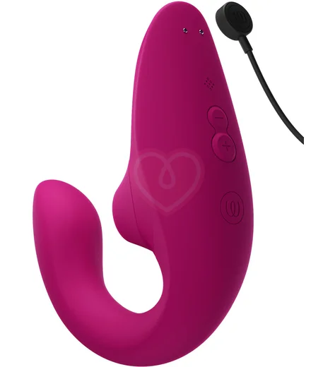 Вибратор для зоны G c бесконтактной стимуляцией клитора Womanizer Blend малиновый фото 8