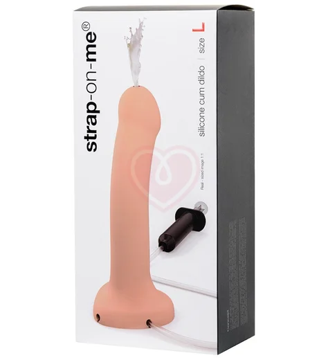 Фаллоимитатор с эффектом семяизвержения Strap-on-me L 19,5 см телесный фото 4