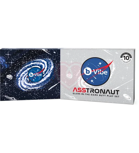 Набор для анальной стимуляции светящийся в темноте b-Vibe Asstronaut Glow In The Dark Set фото 12