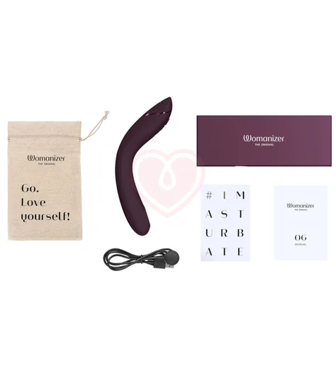 Вибратор с вакуумной стимуляцией для зоны G Womanizer OG фиолетовый фото 8