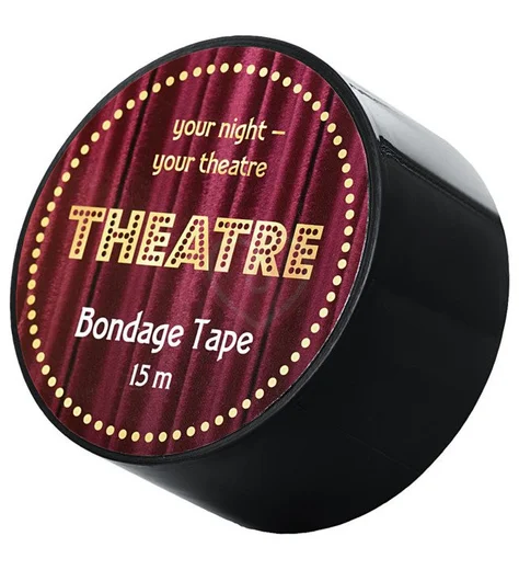 Бондажный скотч ToyFa Theatre 15 м чёрный фото 3