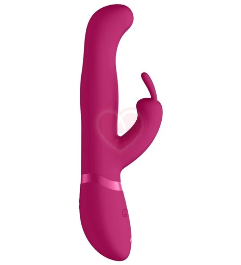 Вибратор Izara с ротацией шариков и клиторальным стимулятором розовый фото 5