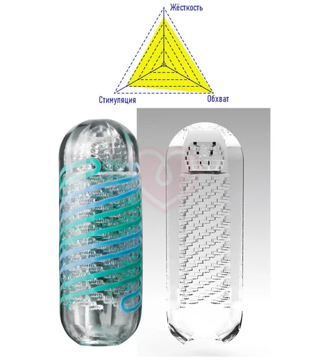 Мастурбатор Tenga Spinner Pixel Cool с охлаждающей смазкой фото 2