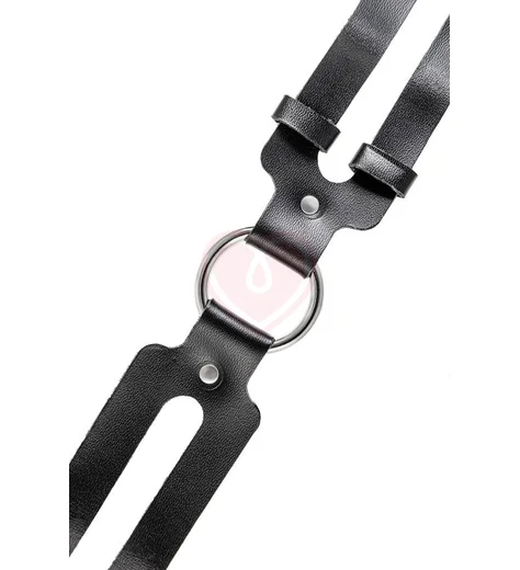 Чокер из двух ремешков Pecado BDSM черный фото 5