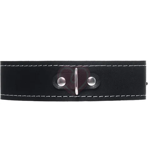 Ошейник с поводком Pecado BDSM черный фото 3