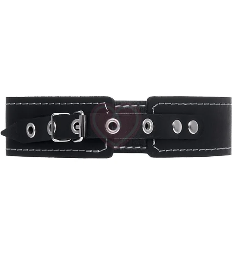 Ошейник с поводком Pecado BDSM черный фото 4