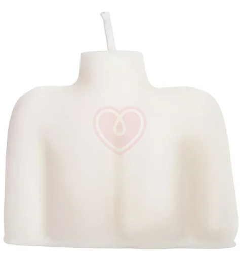 Декоративная свеча Женский силуэт Pecado BDSM белая фото 2