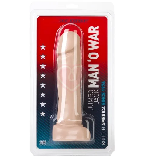 Дилдо Jumbo Jack Man O'War 25 см телесный фото 3