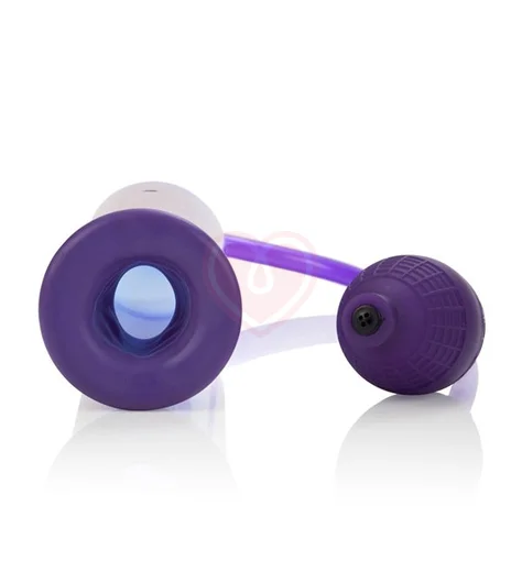 Простая вакуумная помпа E-Z Penis Pump фиолетовая фото 3