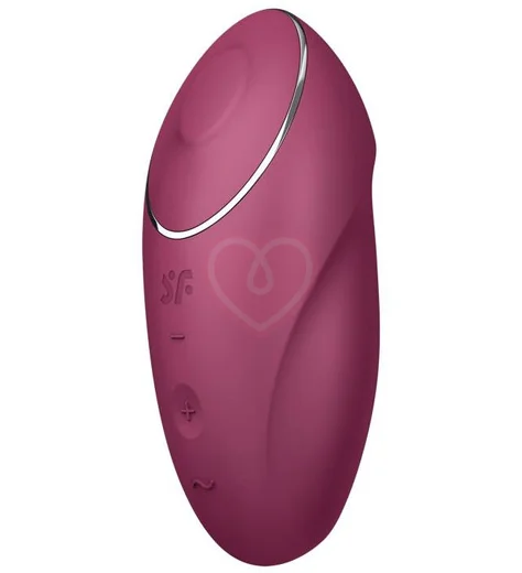 Клиторальный вибратор с функцией жидкого воздуха Tap Climax 1 бордовый фото 3