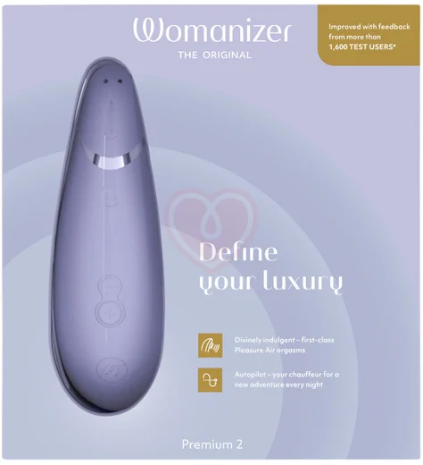Бесконтактный клиторальный стимулятор Womanizer Premium 2 сиреневый фото 11