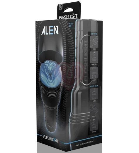 Мастурбатор вагина Fleshlight Freaks Alien Blue Metallic синий фото 5