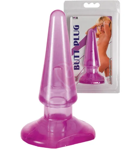 Простая анальная пробка Toyfa Butt Plug фиолетовая фото 2