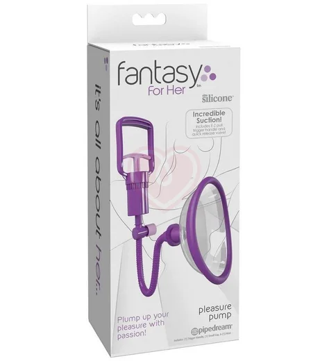 Вакуумная помпа для вагины Pleasure Pump сиреневая фото 5
