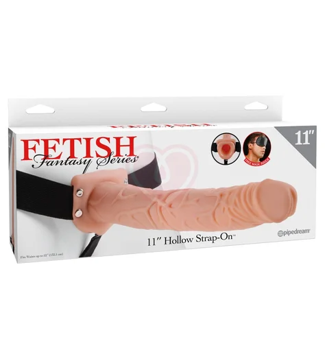 Фаллопротез Hollow Strap-On Flesh 29 см телесный фото 2