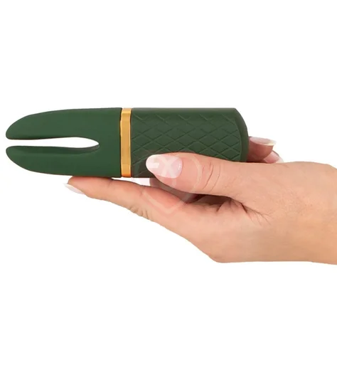 Мини-вибратор с двумя кончиками Emerald Love Luxurious Split Tip фото 3
