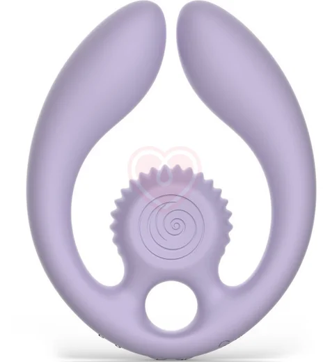 Двойной вибратор с дистанционным управлением SVibe Snail Gizi Duo лиловый фото 1