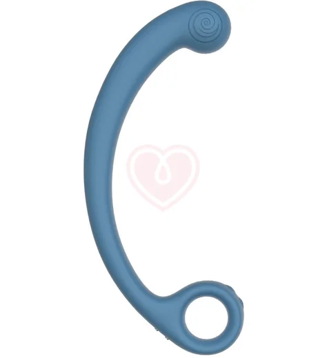 Вибратор с массажной головкой SVibe AXI Snail Spot Wand голубой фото 1