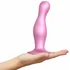 Изогнутый фаллоимитатор Strap-On-Me Dildo Plug Curvy размер M 14 см розовый фото 3