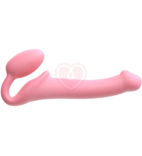Безремневой гибкий страпон Strap-on-me Bendable M розовый фото 1