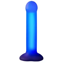 Фаллоимитатор с Led подсветкой Strap-On-Me Semi-Realistic Glow-Led M синий