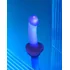 Фаллоимитатор с Led подсветкой Strap-On-Me Semi-Realistic Glow-Led M синий фото 7