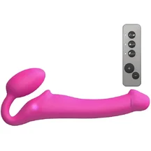 Безремневой страпон с вибрацией и пультом управления Strap-on-me XL розовый