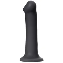 Гибкий фаллоимитатор на присоске Strap-on-me XL 20 см чёрный