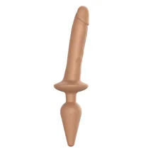 Двусторонний фаллоимитатор Strap-On-Me Switch Plug-In Realistic Dildo L телесный