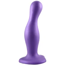 Изогнутый фаллоимитатор Strap-On-Me Dildo Plug Curvy размер S 12,5 см фиолетовый
