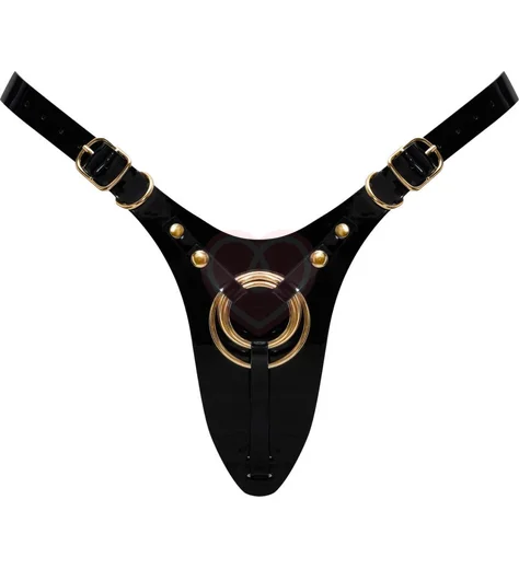 Пояс для страпона Strap-On-Me Leatherette Harness Fabulous чёрный фото 1