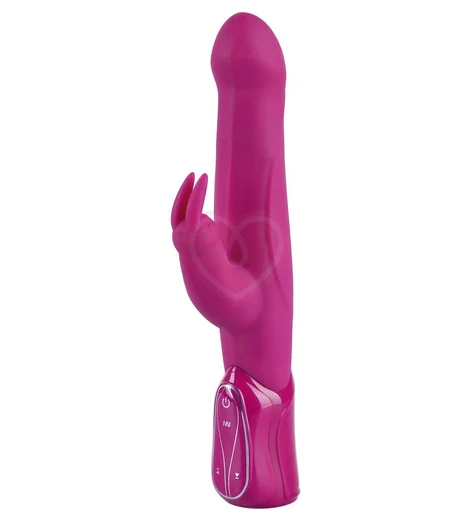 Вибратор-пульсатор с клиторальным стимулятором The Hammer розовый фото 4