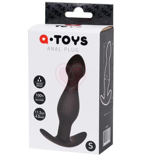 Анальная пробка ToyFa A-Toys размер S чёрная фото 3