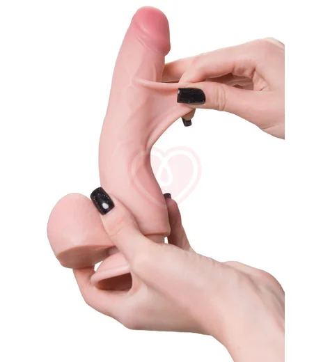 Реалистичный гнущийся фаллоимитатор на присоске My Babe My Pretty телесный 15 см фото 9