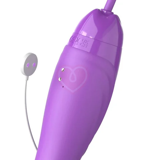 Вибратор с вакуумной помпой и язычком Ultimate Pleasure Max фото 4