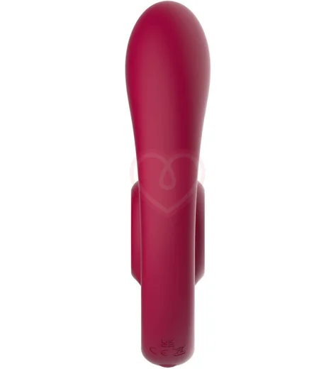 Двойной вибратор с дистанционным управлением SVibe Snail Gizi Duo бордовый фото 4