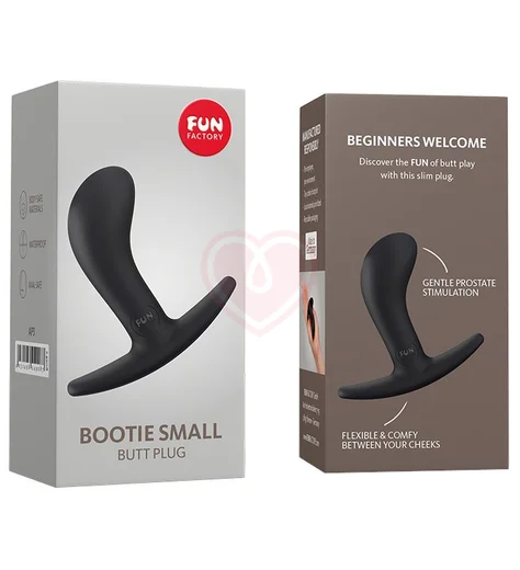 Анальная пробка с загнутым кончиком Fun Factory Bootie Small Anal Toy чёрная фото 2