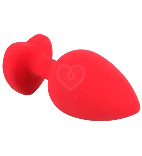 Большая анальная пробка You2Toys с чёрным кристаллом-сердечко фото 2