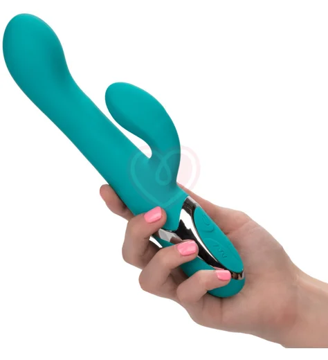 Вибратор-кролик с ротацией Enchanted Lover бирюзовый фото 6
