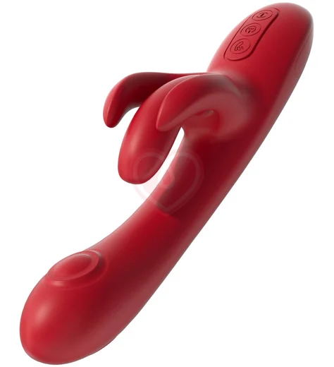 Вибратор-кролик Amovibe Trio Bliss красный фото 9